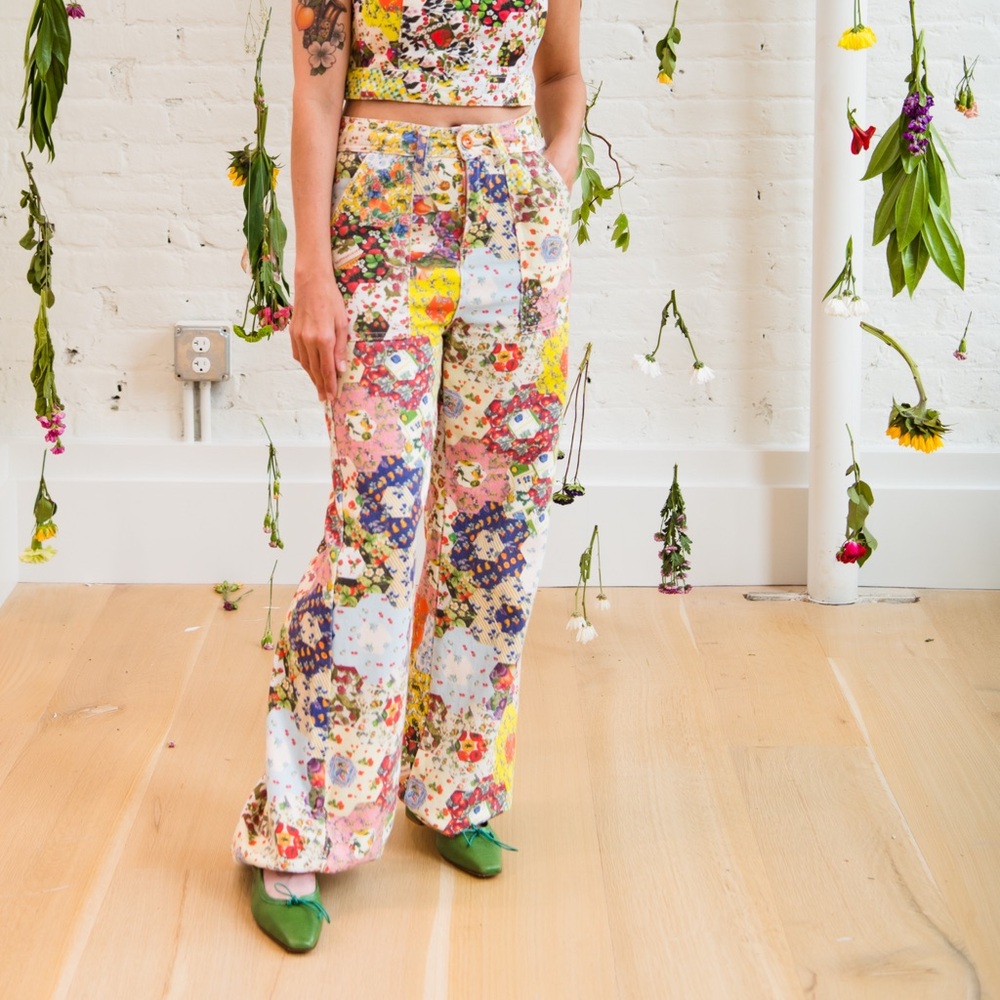 Rachel Antonoff Mike Pants in Fruit Salad